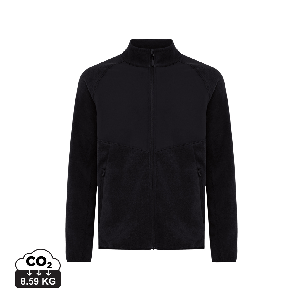 iqoniq Talung Mikrofleece-Jacke aus 100% recyceltem Polyester (Unisex) mit Logo-Veredelung