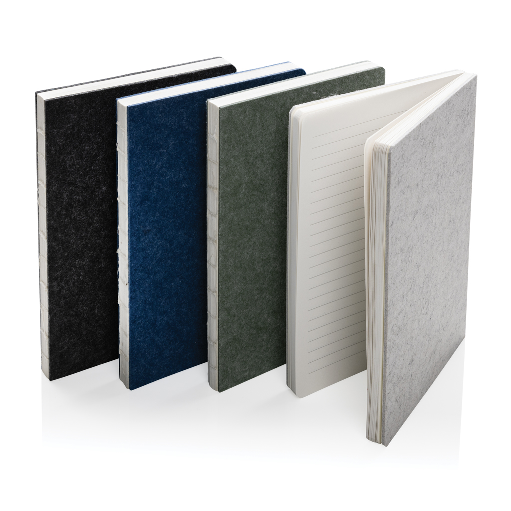 XD Collection Phrase A5-Notizbuch aus recyceltem Filz, GRS-zertifiziert XD Collection Phrase A5-Notizbuch aus recyceltem Filz, GRS-zertifiziert