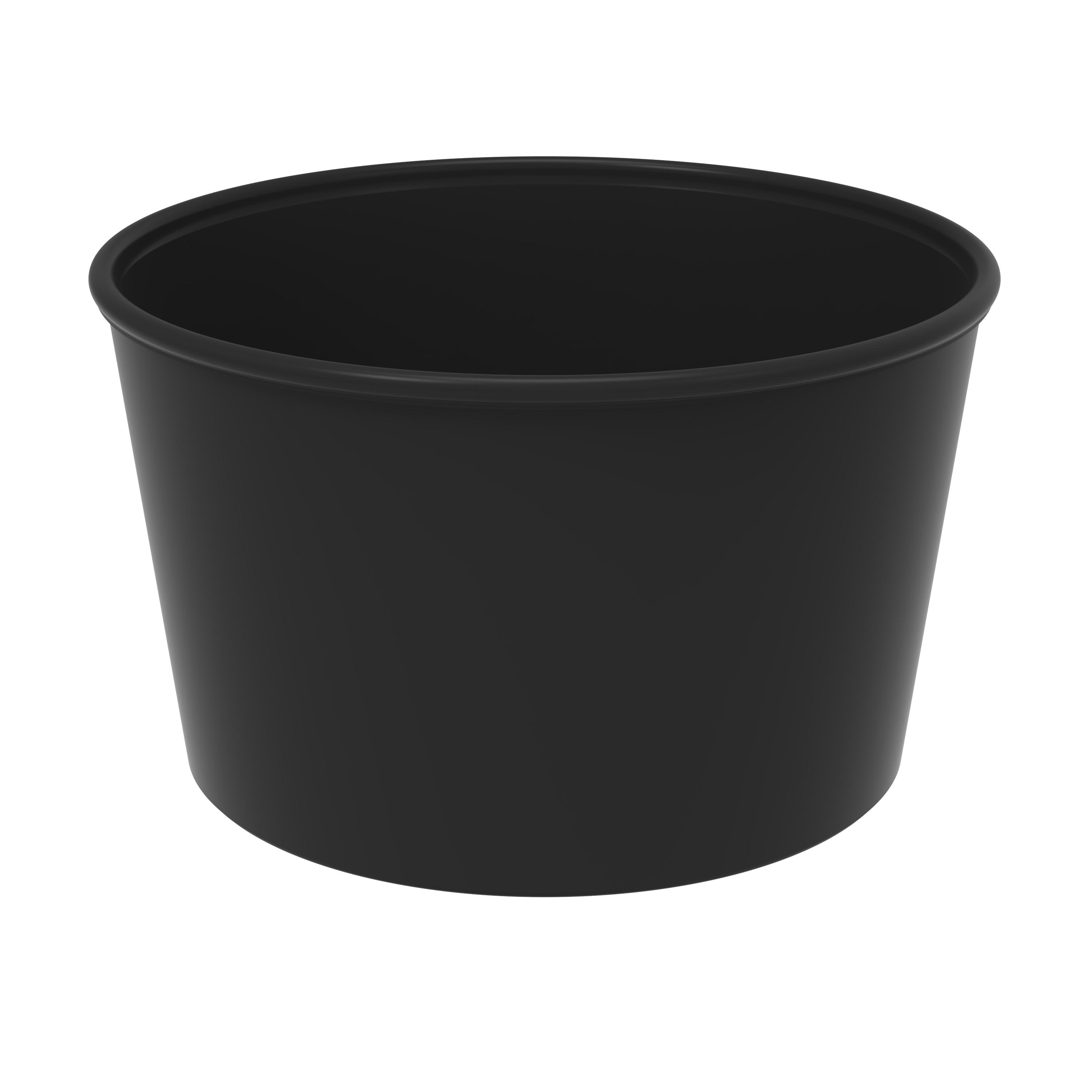 Mehrwegbecher "ToGo", 460 ml – schlichtes schwarz Mehrwegbecher "ToGo", 460 ml – schlichtes schwarz