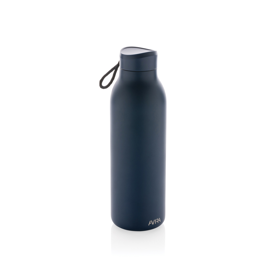 Avira Avior Vakuumflasche 500 ml aus recyceltem Edelstahl, bedruckbar mit Logo