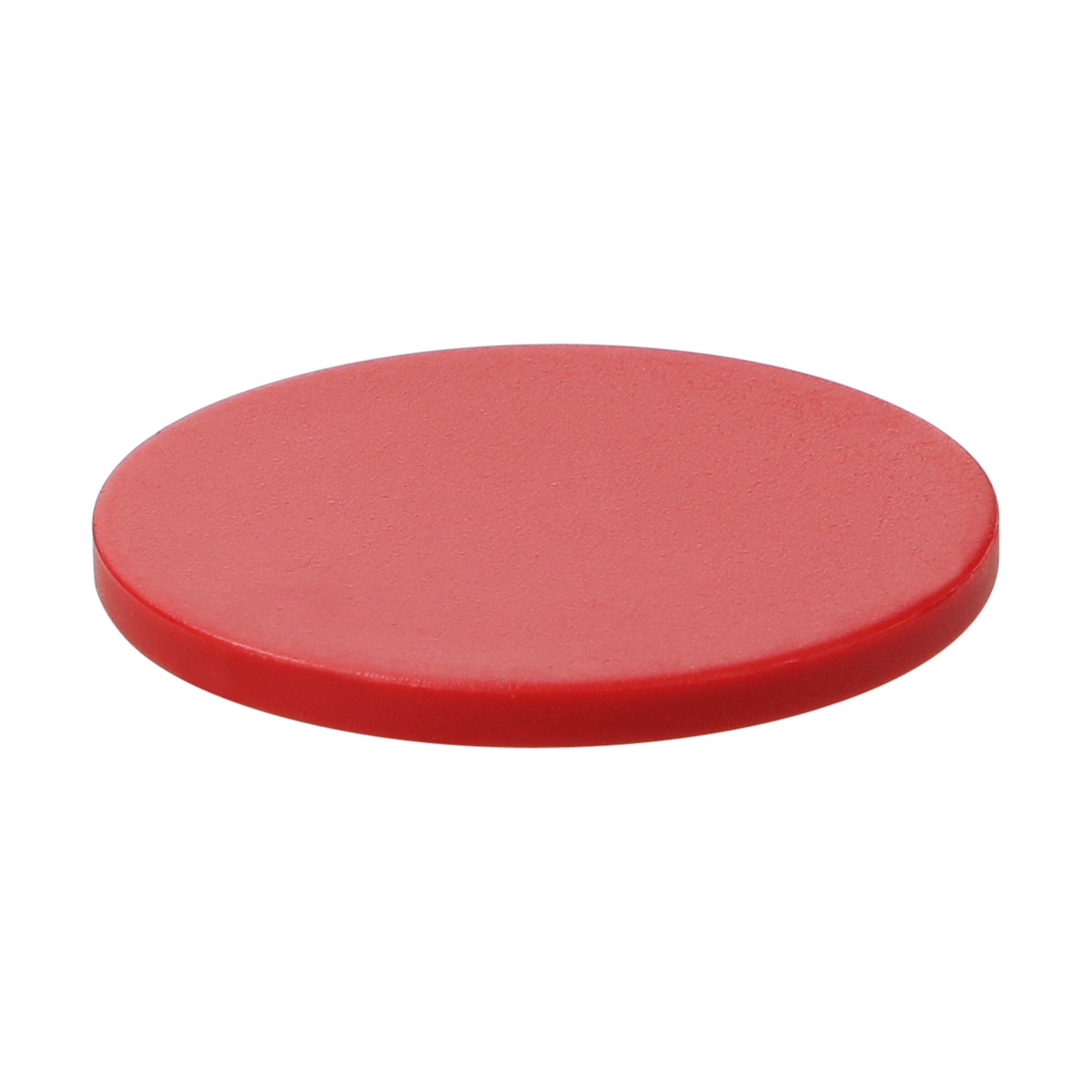 Einkaufswagenchip ohne Loch – standard-rot Einkaufswagenchip ohne Loch – standard-rot
