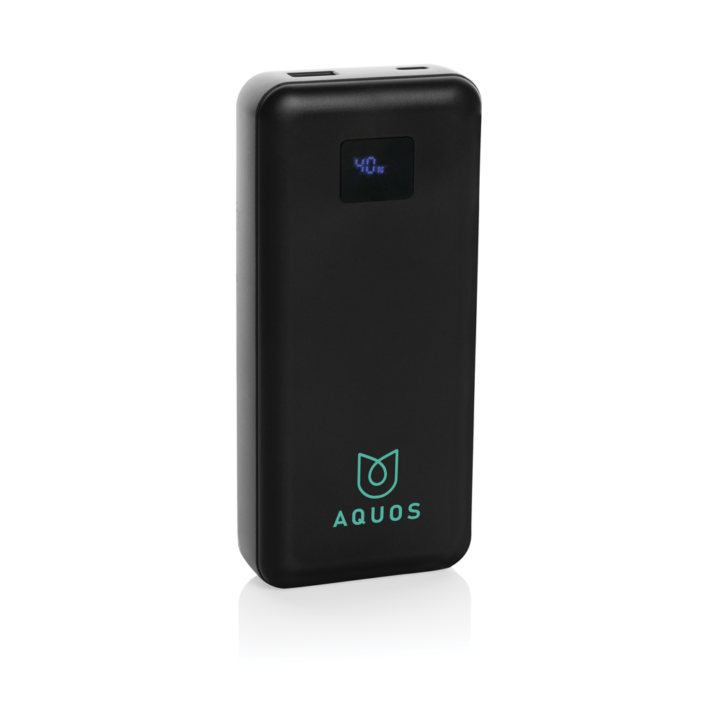 Gridley 65W Powerbank aus RCS rPlastik – Ideales Event-Werbegeschenk
