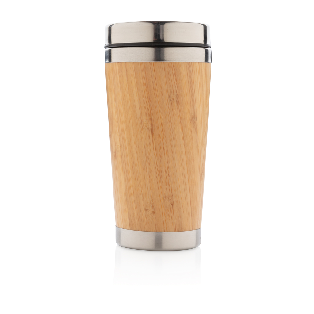Bambus & Edelstahl 304 Thermobecher 450ml – braun