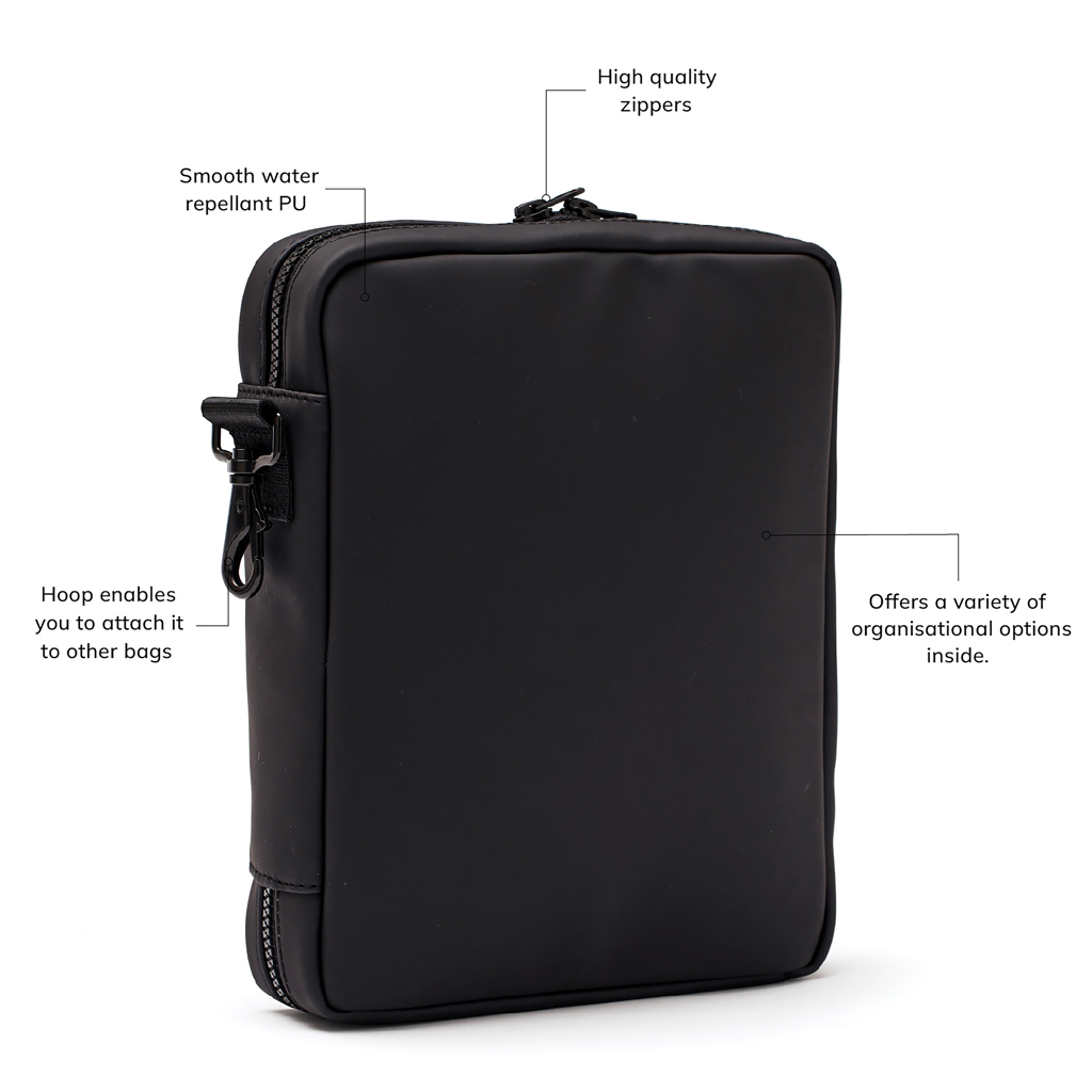 VINGA Baltimore Organizer mit Karabiner – bedruckbar, PVC-frei