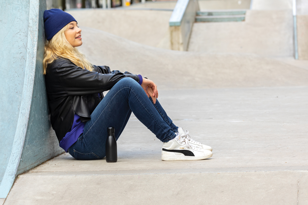 Impact AWARE™ Classic Beanie aus recyceltem Polylana®-Garn – XD Collection