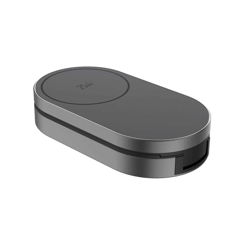 XD Xclusive Quantum Ultra-Fast 3-in-1 25W faltbarer Wireless Charger – bedruckbar XD Xclusive Quantum Ultra-Fast 3-in-1 25W faltbarer Wireless Charger – bedruckbar