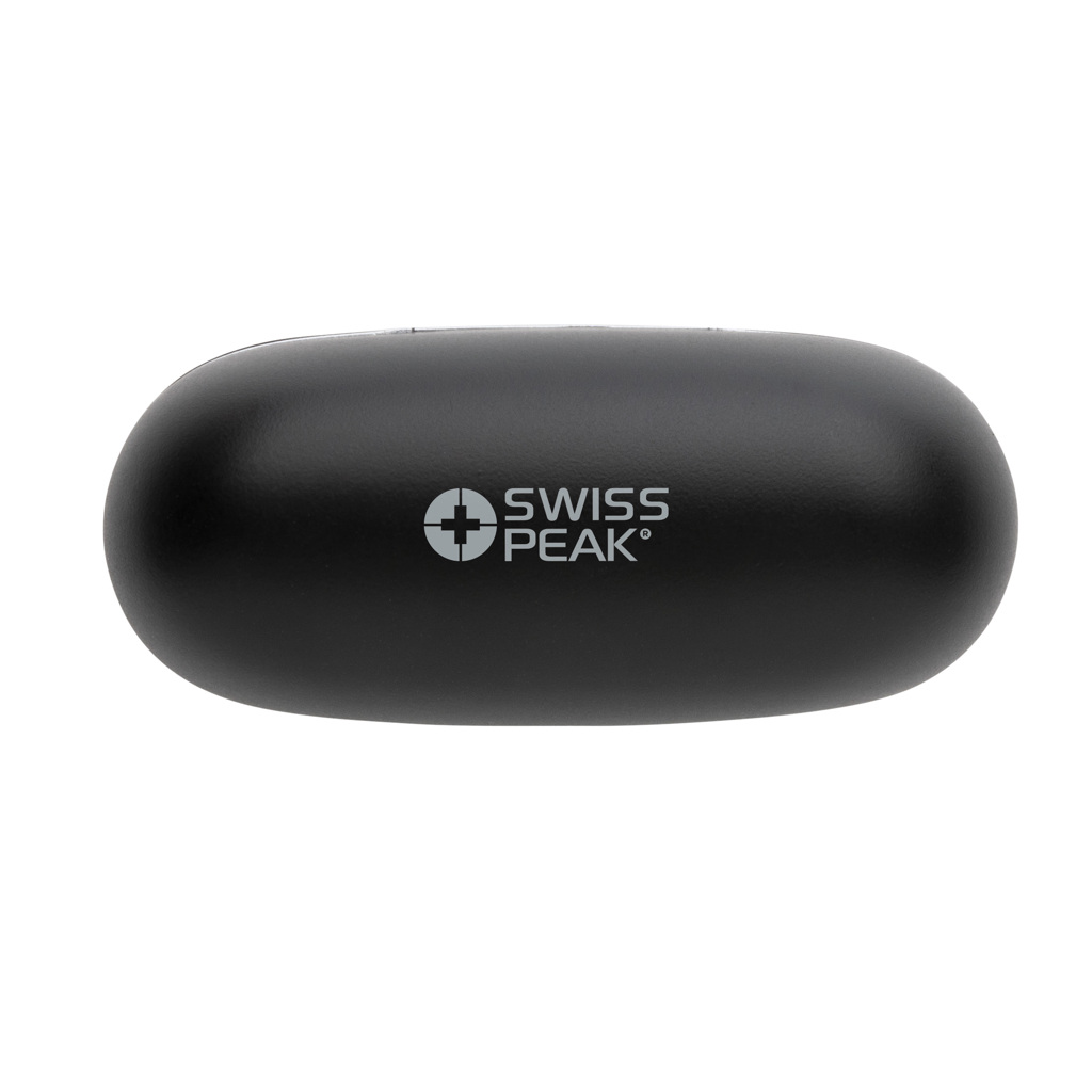Swiss Peak TWS Ohrhörer 2.0 aus 59 % recyceltem ABS – bedruckbar