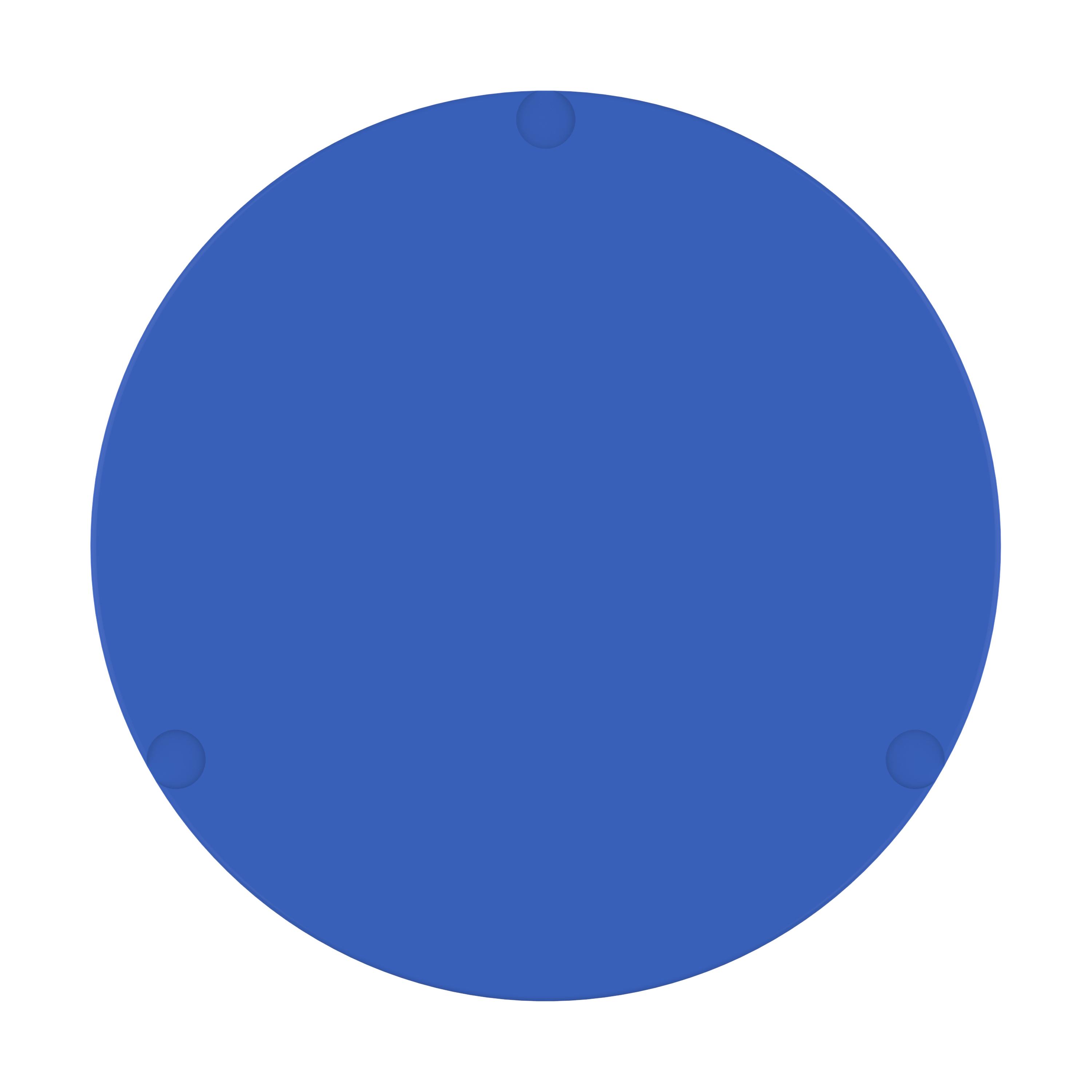 Einkaufswagenchip ohne Loch – TopView_StandardBlau_VS Einkaufswagenchip ohne Loch