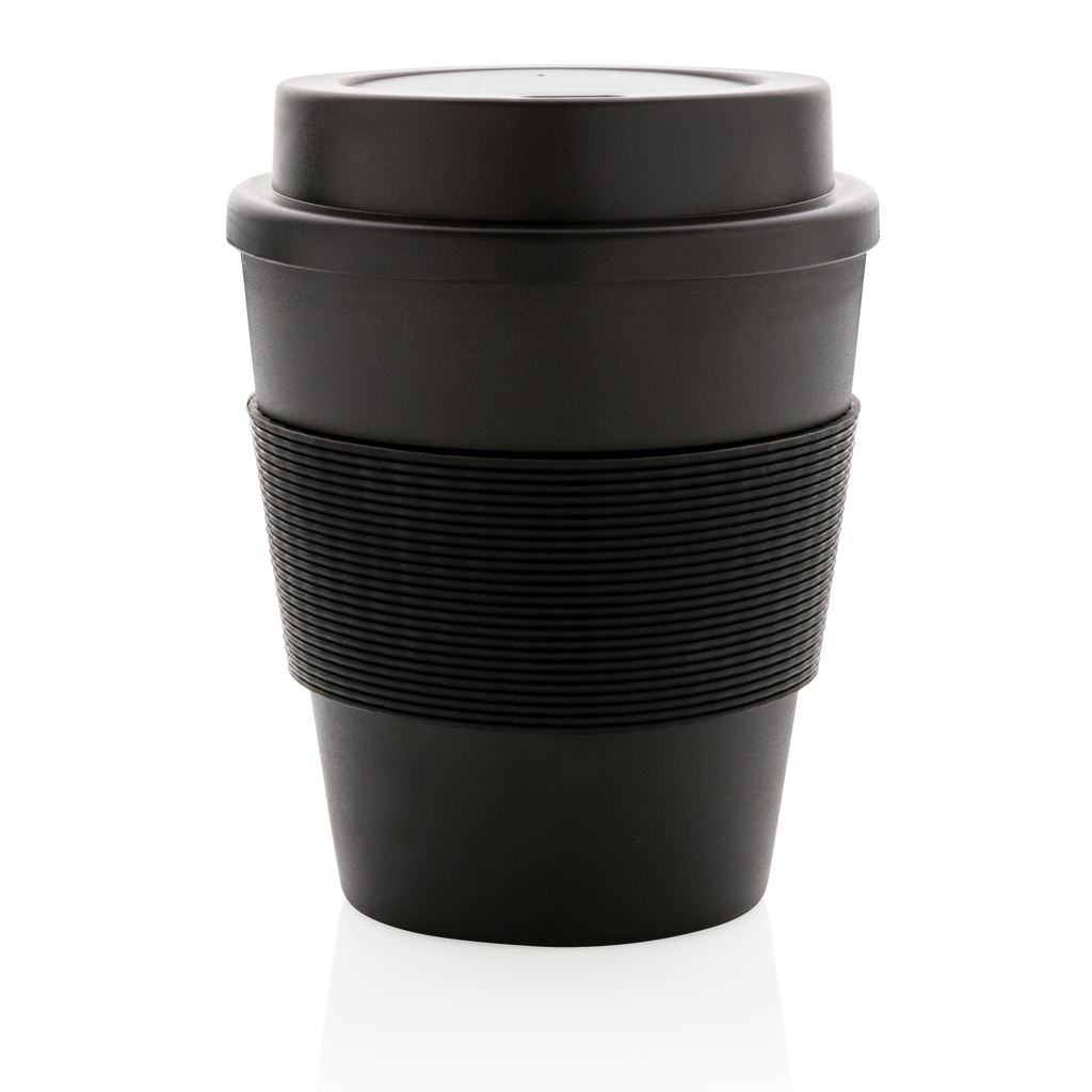 XD Collection wiederverwendbarer Coffee-to-go Becher 350 ml mit Silikon-Sleeve
