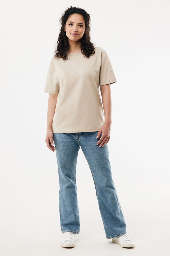 IQONIQ Nikko Heavyweight T-Shirt 220 g/m² aus 50 % Recycling- und 50 % Bio-Baumwolle, OEKO-TEX, mit Logo veredelbar