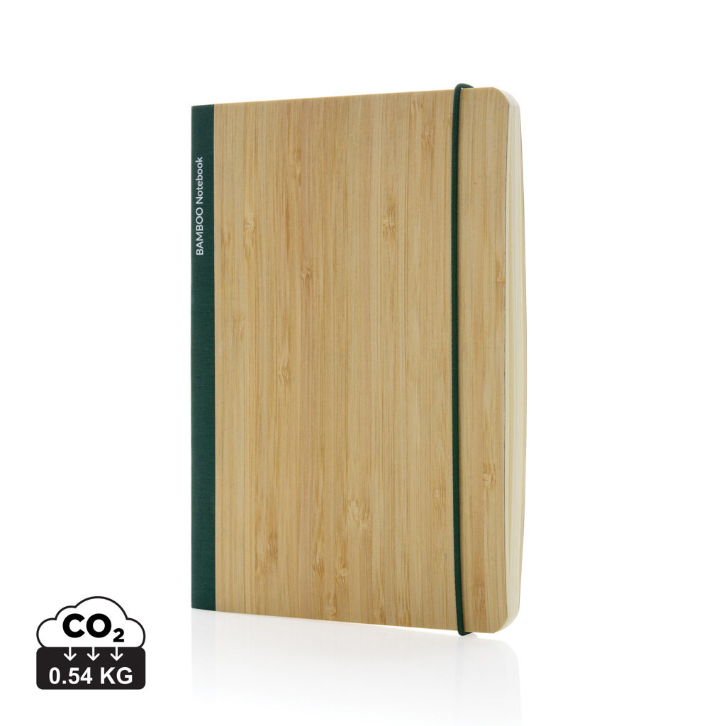 Scribe A5 Notizbuch aus Bambus FSC mit Logo-Gravur Scribe A5 Notizbuch aus Bambus FSC mit Logo-Gravur