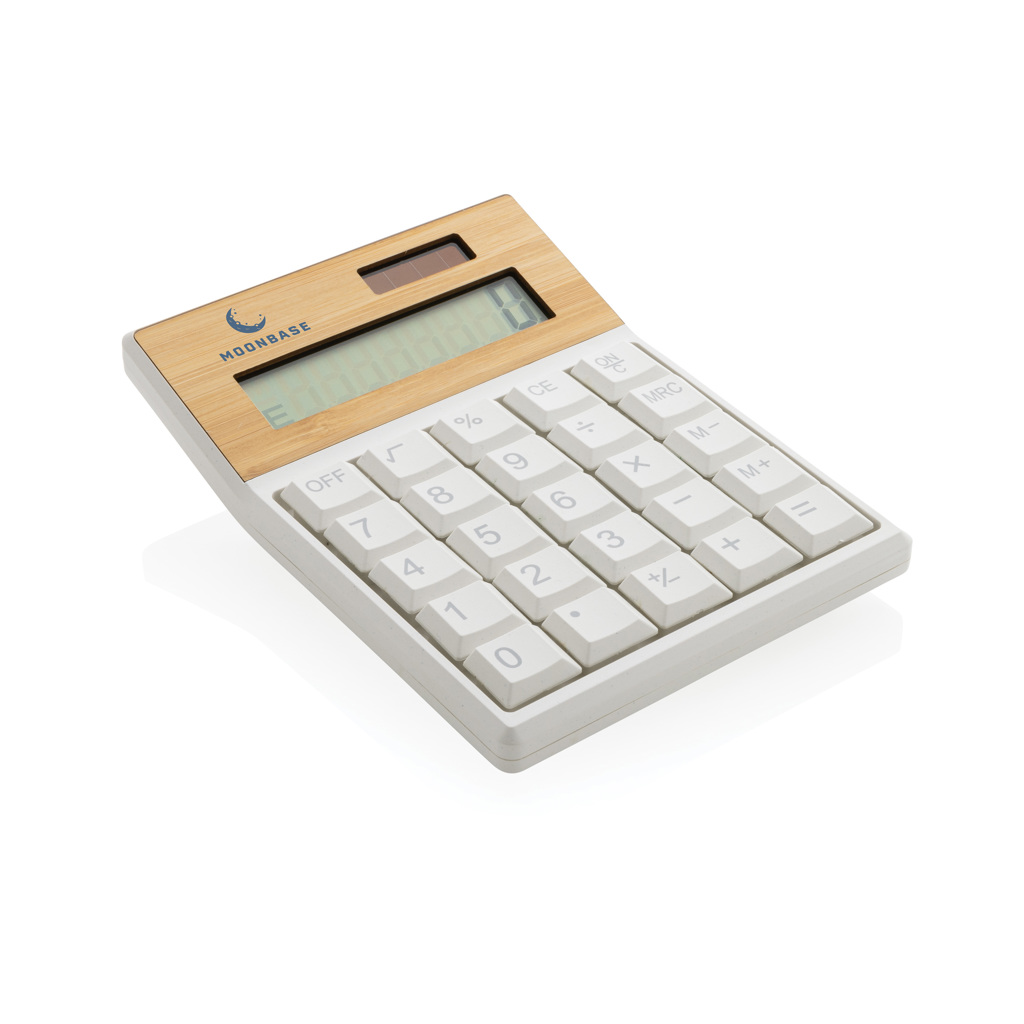 Utah EcoCalc RCS ABS & Bambus Werbegeschenk mit Logo für Events Utah EcoCalc RCS ABS & Bambus Werbegeschenk mit Logo für Events
