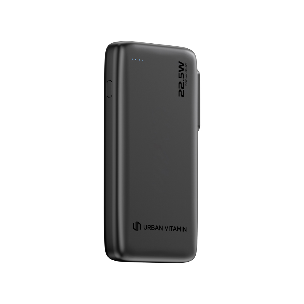 Urban Vitamin Emeryville Powerbank 10.000 mAh mit integriertem USB-C-Kabel