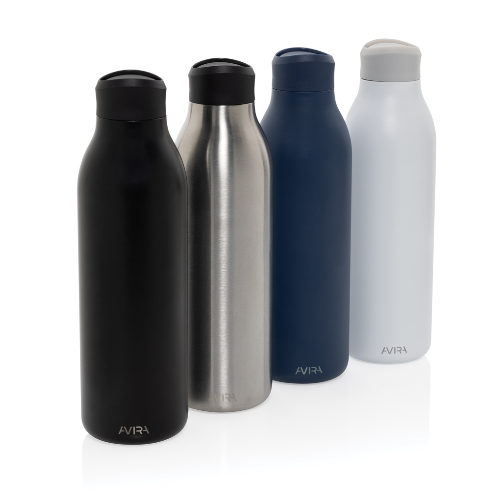 Avira Alok 360 Klick-Trinkflasche 600 ml aus RCS-zertifiziert recyceltem Edelstahl mit Logo bedruckbar Avira Alok 360 Klick-Trinkflasche 600 ml aus RCS-zertifiziert recyceltem Edelstahl mit Logo bedruckbar