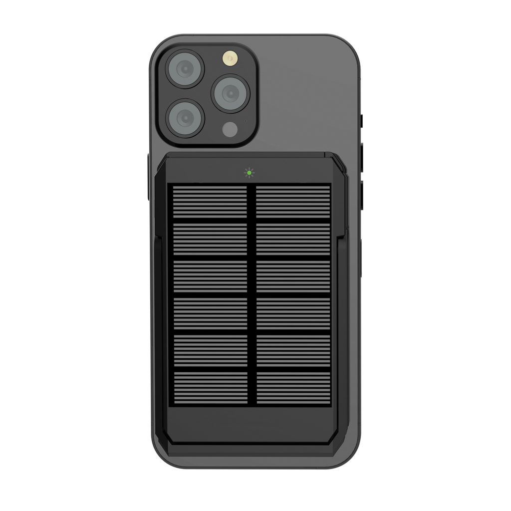 Skywave Solar-Powerbank 5000 mAh mit 10W Wireless Charging, recyceltes ABS, bedruckbar Skywave Solar-Powerbank 5000 mAh mit 10W Wireless Charging, recyceltes ABS, bedruckbar