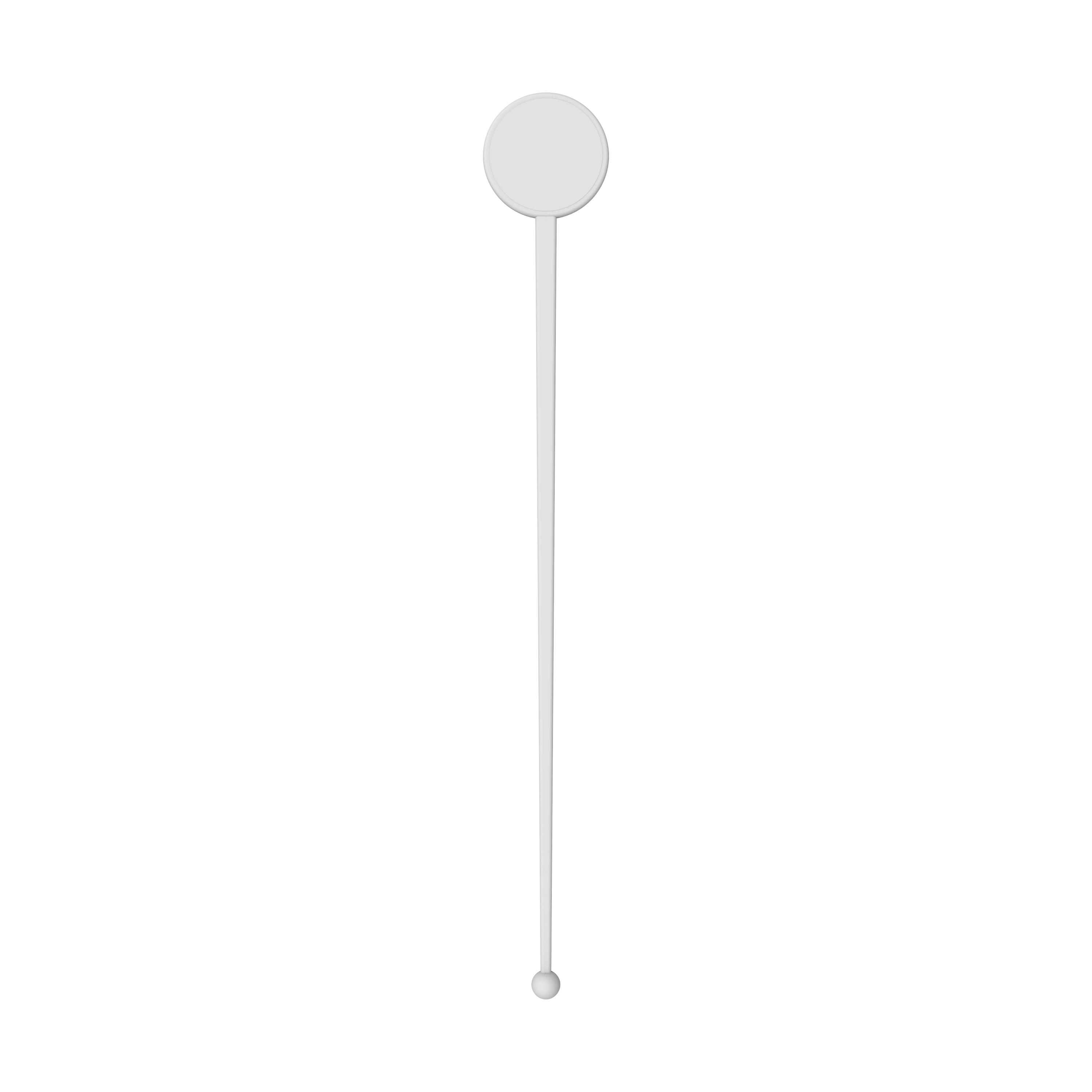 Cocktail-Rührstab "Rund" – TopView_Weiss Cocktail-Rührstab "Rund"