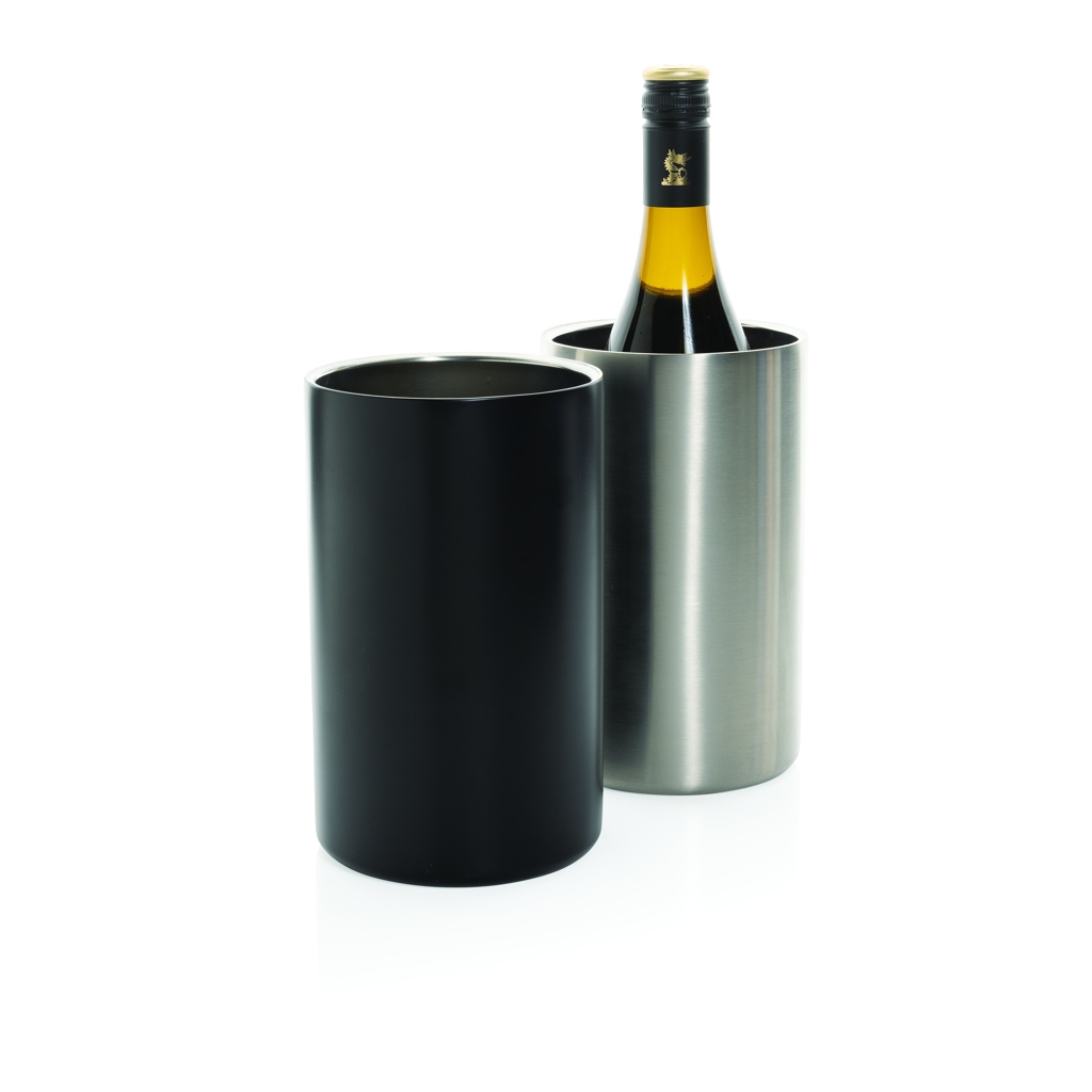 XD Collection Vino Weinkühler aus recyceltem Edelstahl – mit Logo veredelbar XD Collection Vino Weinkühler aus recyceltem Edelstahl – mit Logo veredelbar