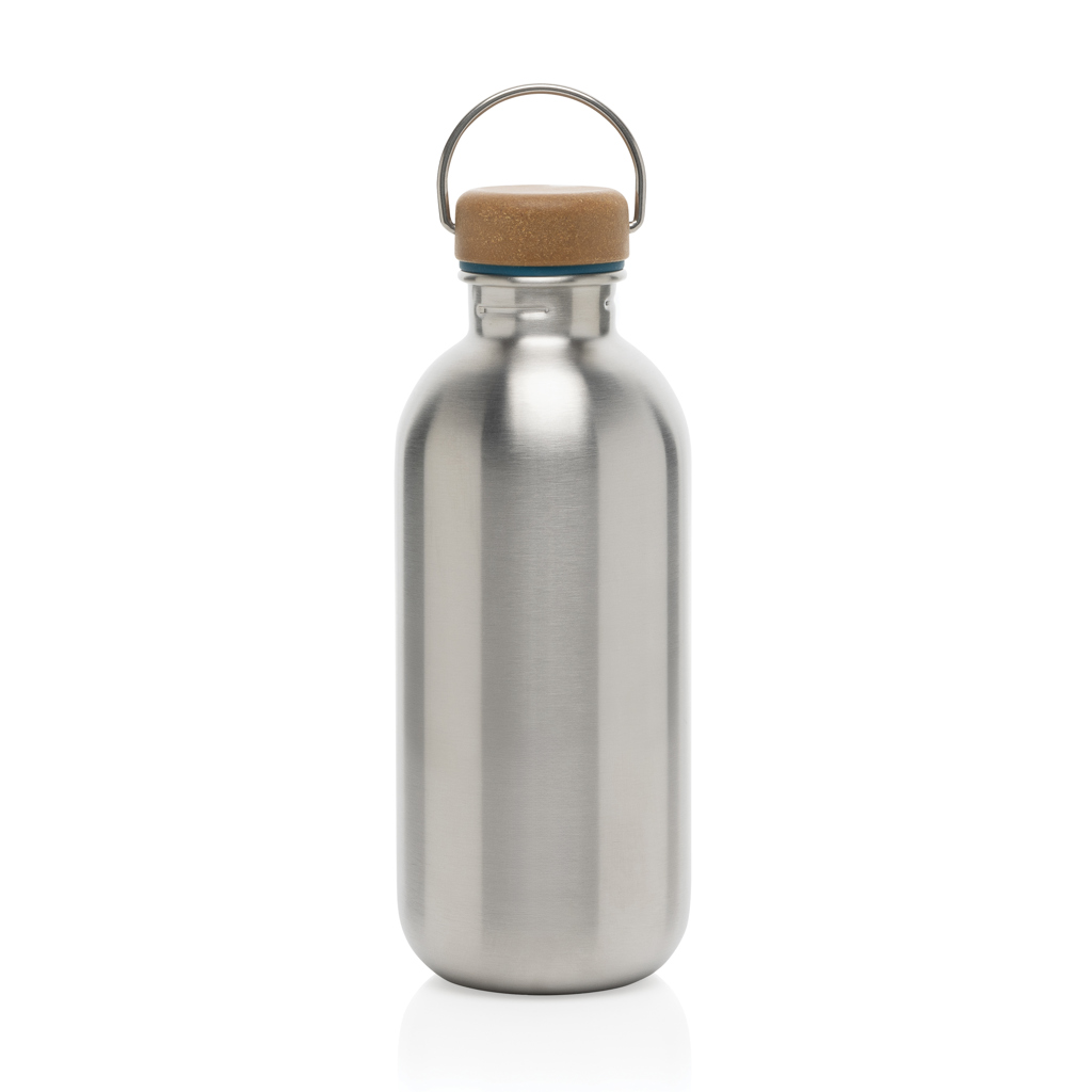 Black+Blum Edelstahl-Trinkflasche 600 ml mit PP-Deckel und Trageschlaufe