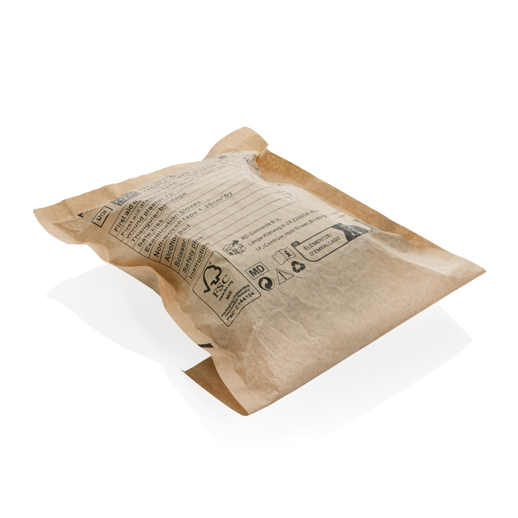 XD Collection Erste-Hilfe-Set in RCS-zertifizierter Nubuk-PU-Tasche, bedruckbar