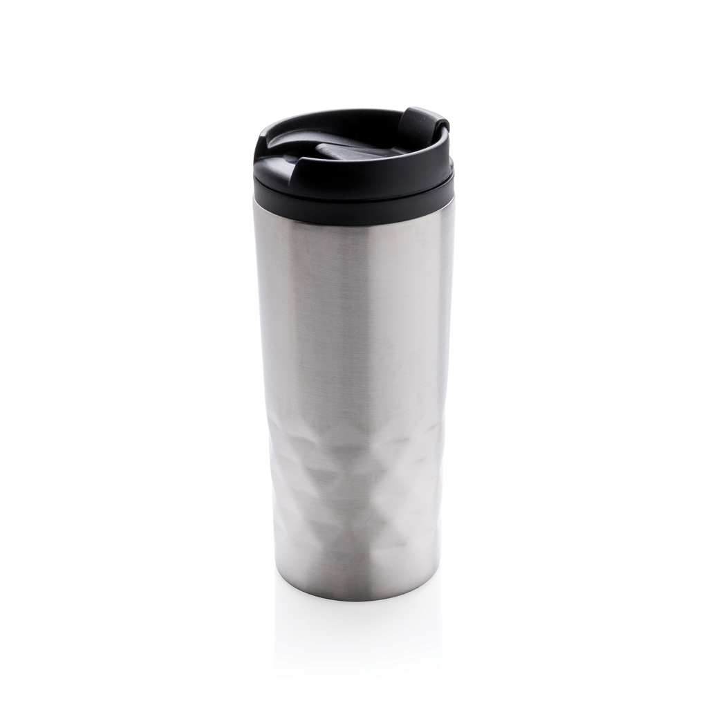 XD Collection Geometrischer Becher 300 ml aus Edelstahl mit Logo bedruckbar XD Collection Geometrischer Becher 300 ml aus Edelstahl mit Logo bedruckbar