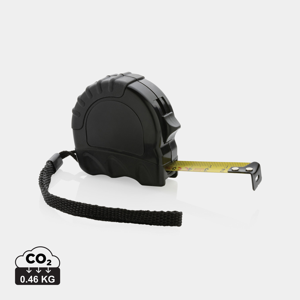 XD Collection Maßband 3 m aus recyceltem ABS, RCS-zertifiziert, mit Logo bedruckbar