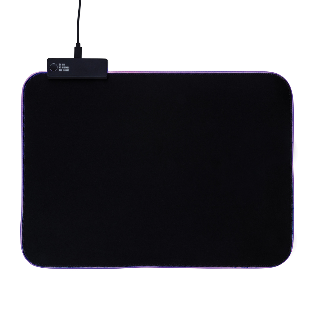 RGB Pro Gaming Mauspad, PVC-frei & rutschfest – schwarz