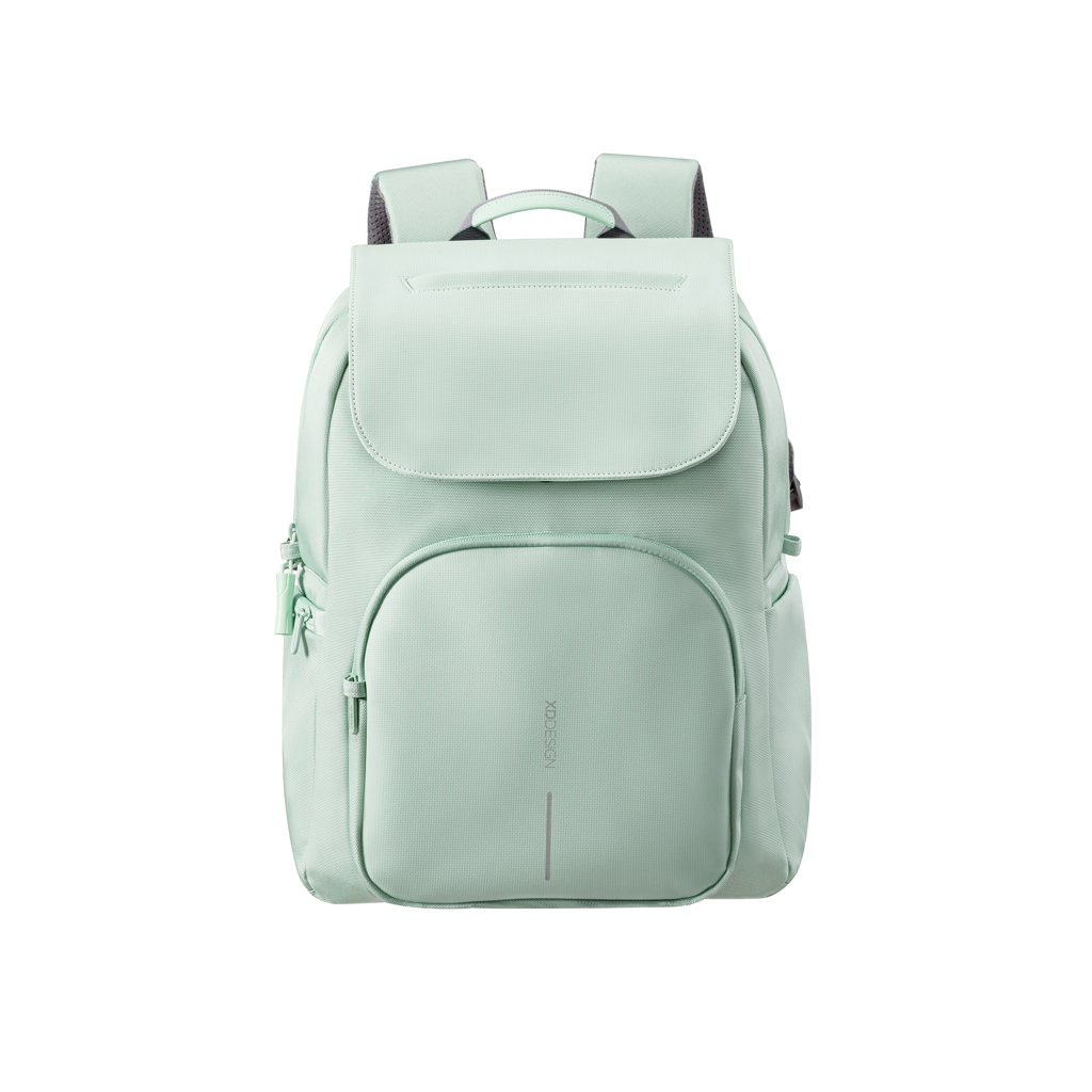 XD Design Soft Daypack — RPET-Rucksack mit RFID-Fach und 16-Zoll-Laptopfach, bedruckbar
