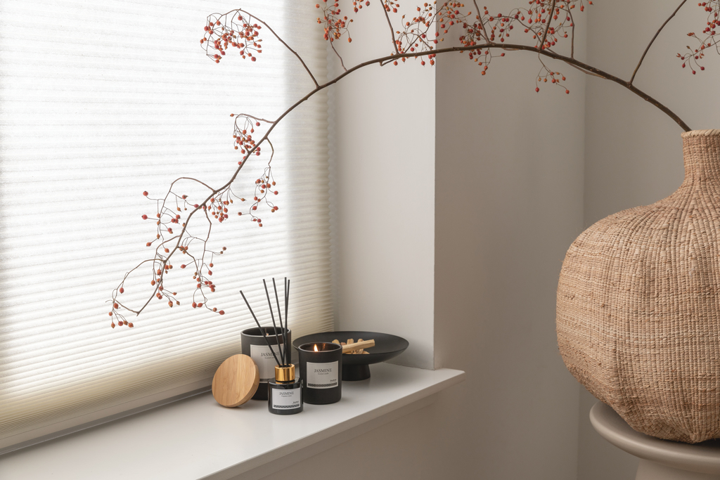Ukiyo Duftkerze Jasmin im Glas mit Logo bedrucken