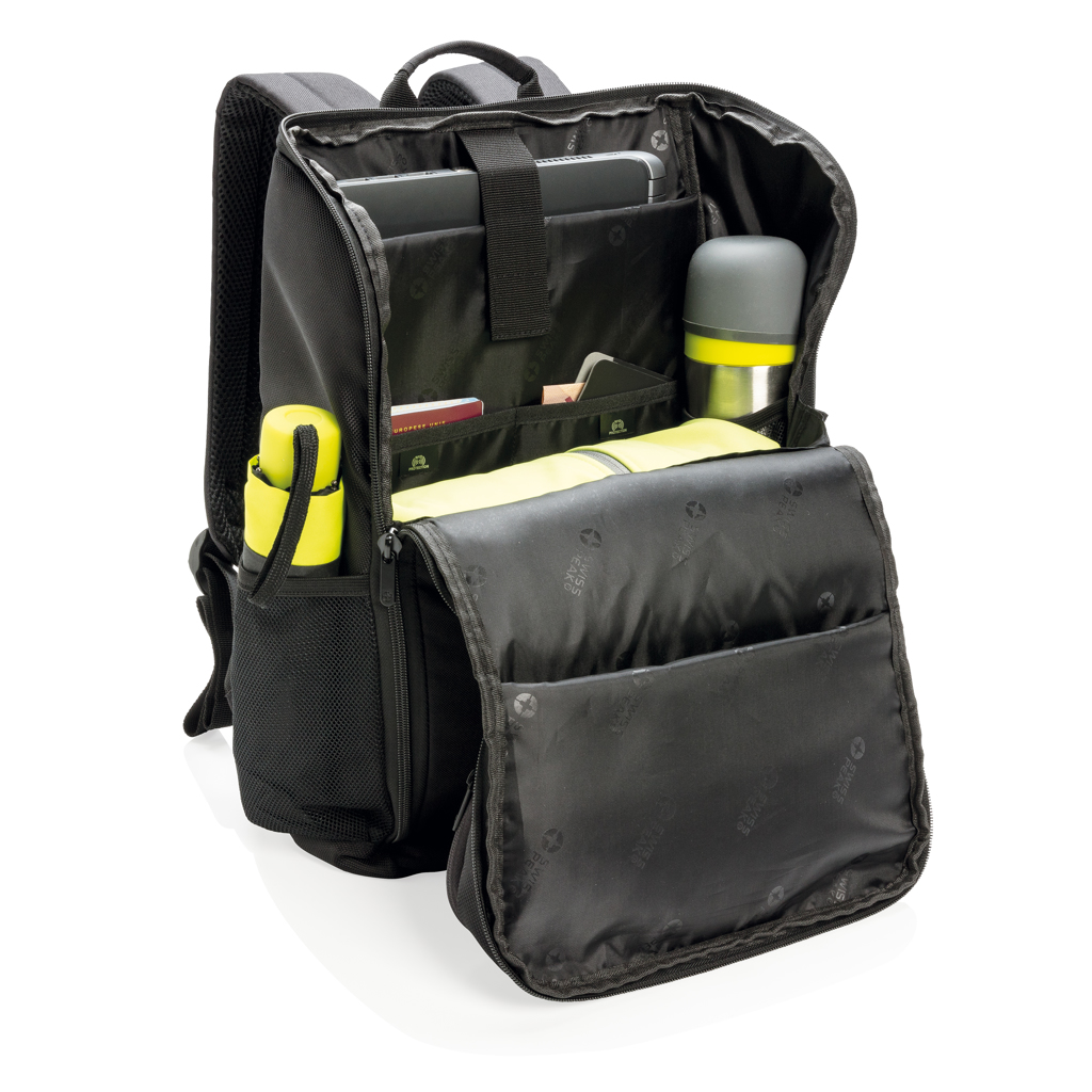 Swiss Peak AWARE Easy Access Laptop-Rucksack 15,6 Zoll aus recyceltem PET