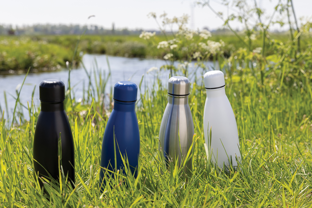 Eureka Wasserflasche 500 ml aus recyceltem Edelstahl (RCS) — bedruckbar Eureka Wasserflasche 500 ml aus recyceltem Edelstahl (RCS) — bedruckbar