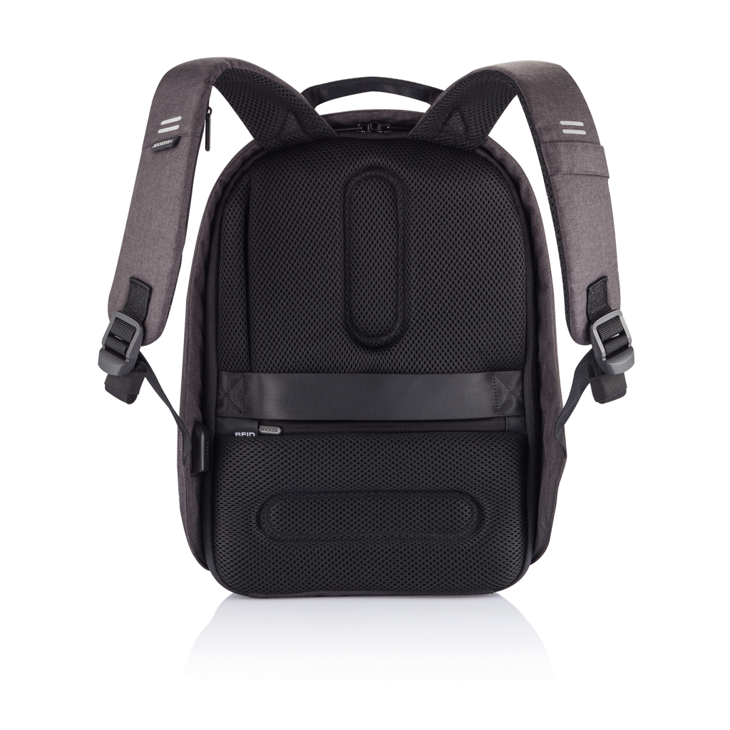Bobby Hero Small Anti-Diebstahl-Rucksack aus rPET — XD Design, mit Logo veredelbar