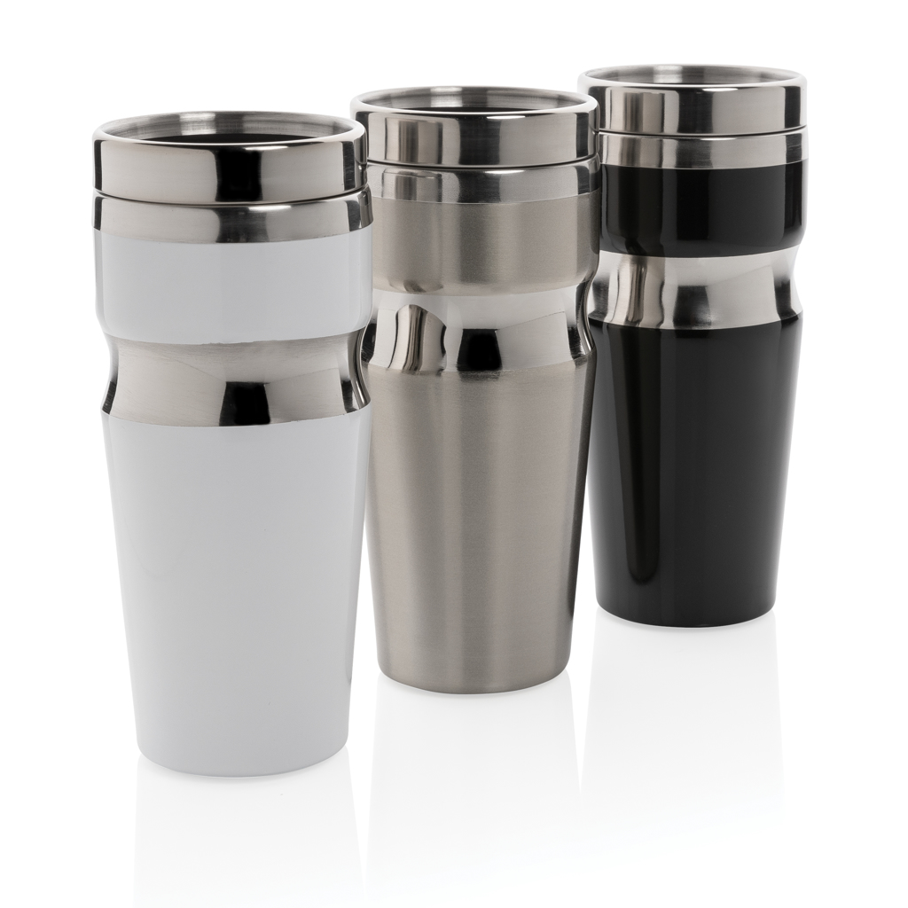 XD Design Contour Becher 350 ml Edelstahl mit PP-Deckel (bedruckbar)