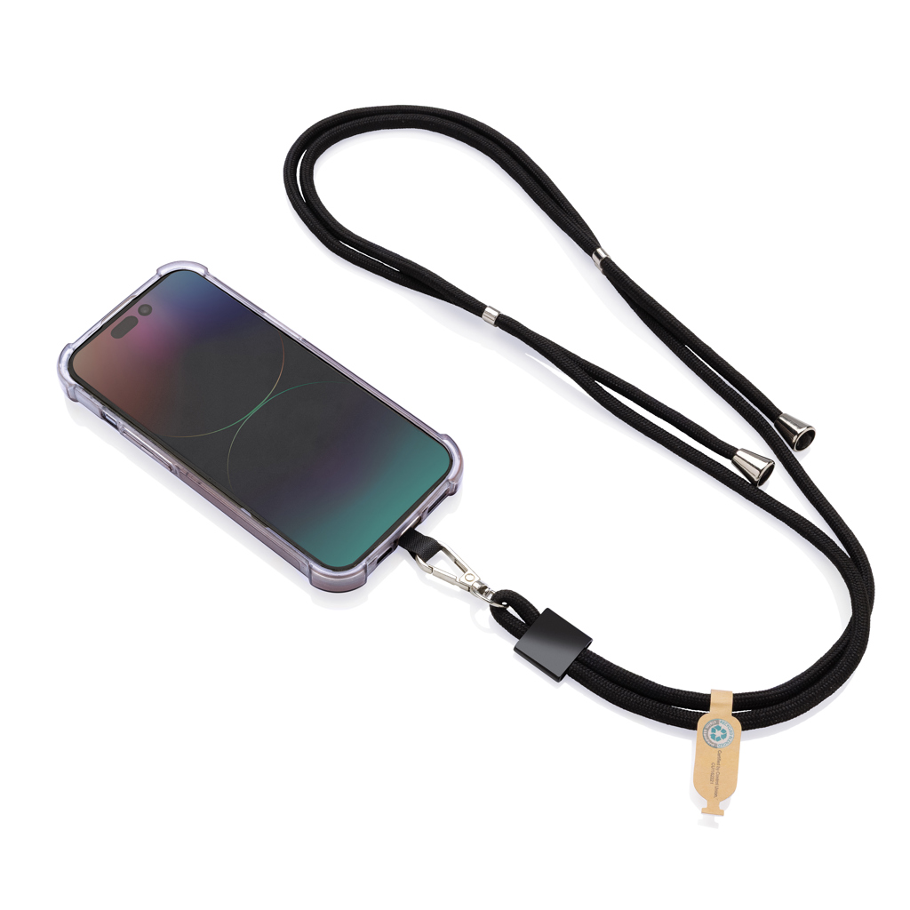CarryLoop rPET Handyband RCS-zertifiziert, schwarz CarryLoop rPET Handyband RCS-zertifiziert, schwarz