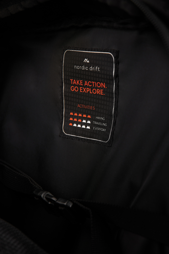 Nordic Drift RCS Traveling Rucksack 25L, recyceltes PET, mit Logo bedruckbar