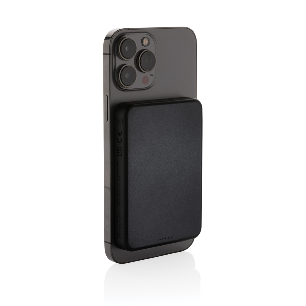 XD Collection Magnetix 5000mAh magnetische Powerbank aus RCS-recyceltem ABS