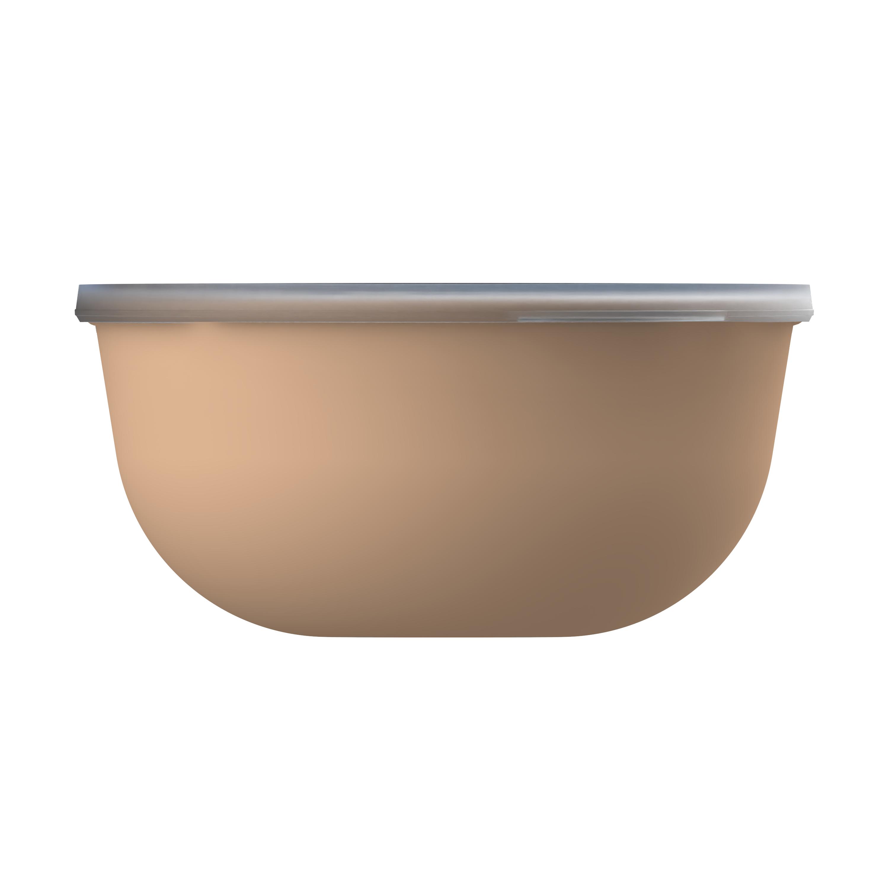 Food-Bowl "ToGo", Classic, 1,0 l – TopView_Braun_2 Food-Bowl "ToGo", Classic, 1,0 l