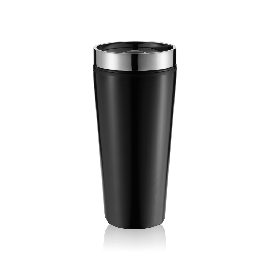 XD Collection Becher Shake-It 350 ml Edelstahl mit Push-Knopf