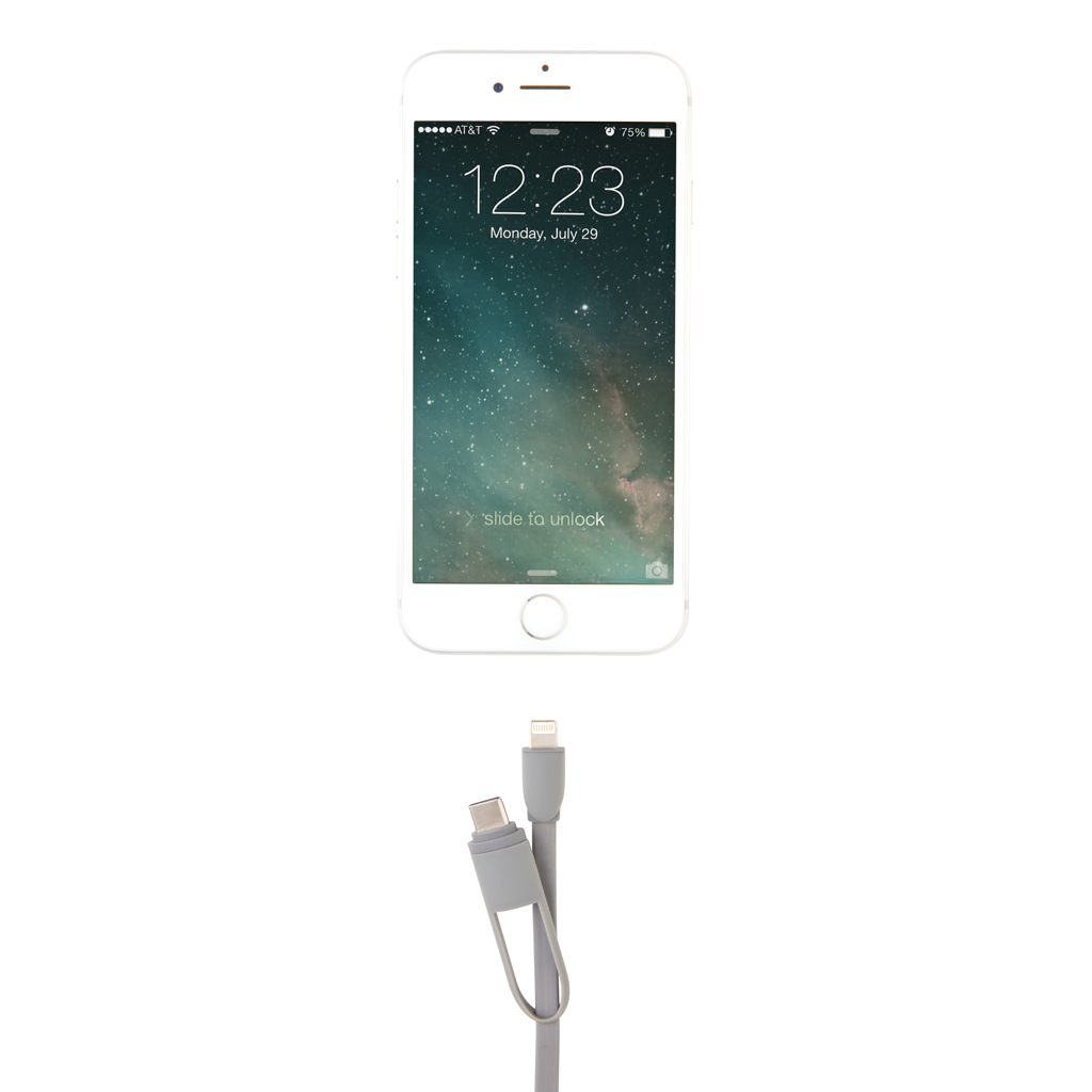 XD Collection 3-in-1 Ladekabel ausziehbar (USB-C, Lightning, Micro-USB) bedruckbar XD Collection 3-in-1 Ladekabel ausziehbar (USB-C, Lightning, Micro-USB) bedruckbar