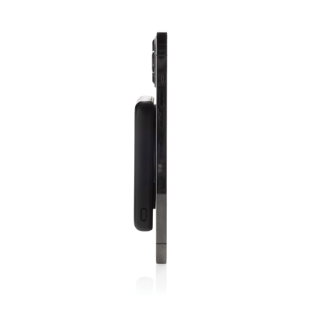 XD Collection Stellar 5.000 mAh Magnet-Powerbank mit kabellosem 5W-Laden, RCS-recyceltes ABS