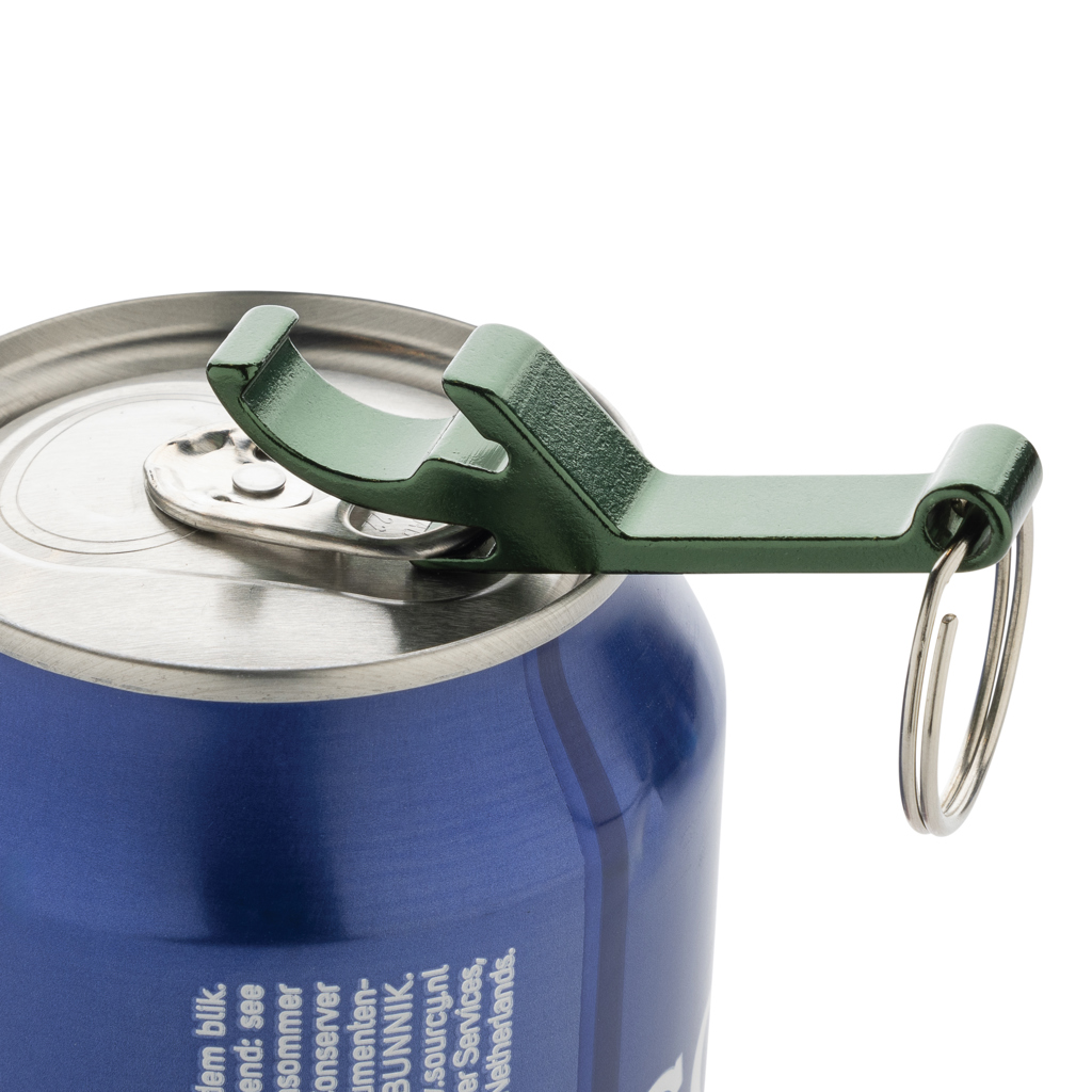 XD Collection Flaschen- und Dosenöffner-Schlüsselanhänger aus 79 % RCS-Recycling-Aluminium, mit Lasergravur