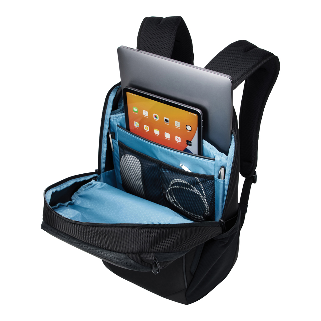Thule Accent Laptop-Rucksack 23 L aus recyceltem PET mit Logo