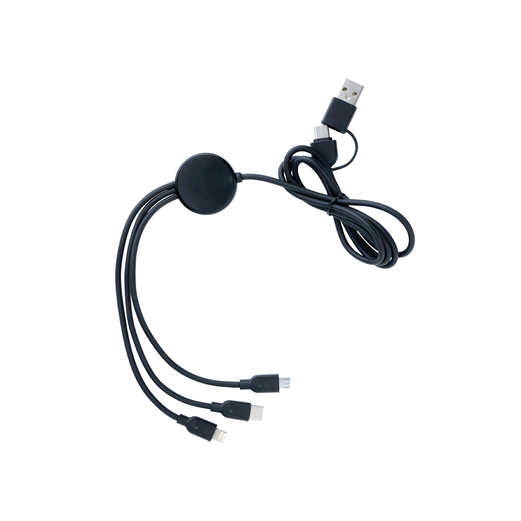 RCS MultiCharge Kabel 6-in-1 aus recyceltem TPE – Ideal für Messen und Events RCS MultiCharge Kabel 6-in-1 aus recyceltem TPE – Ideal für Messen und Events