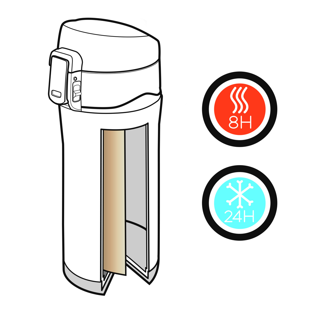 Swiss Peak Elite Vakuum-Becher 300 ml mit Kupfer-Isolierung, schwarz, bedruckbar