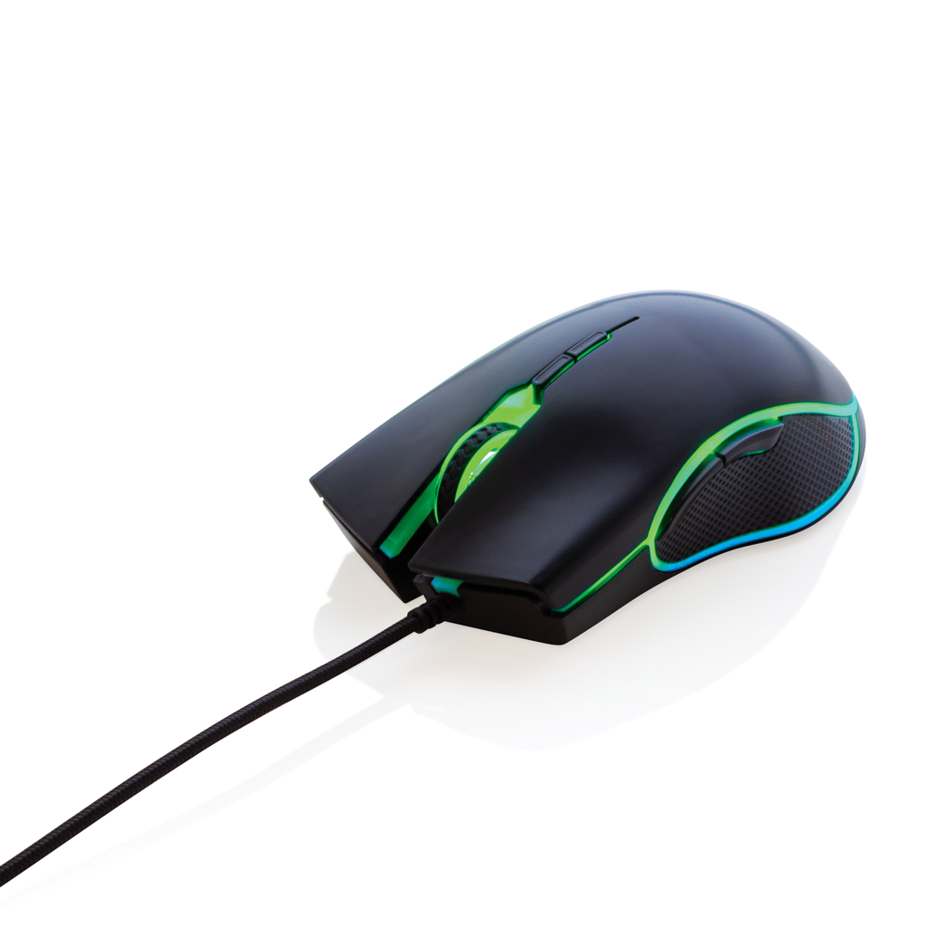 PVC-freie RGB-Gaming-Maus 7200 DPI – schwarz