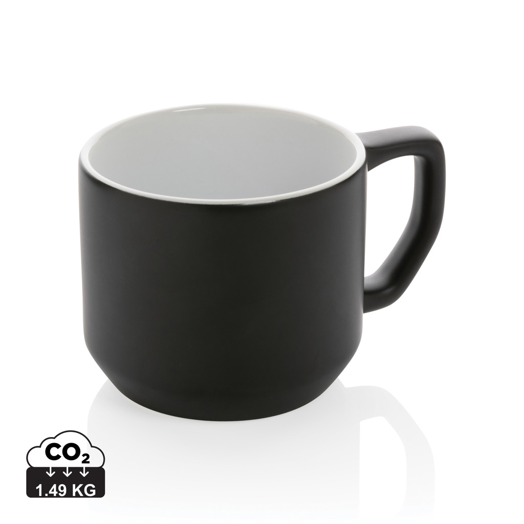 XD Collection Moderne Keramiktasse 350 ml, spülmaschinenfest, bedruckbar