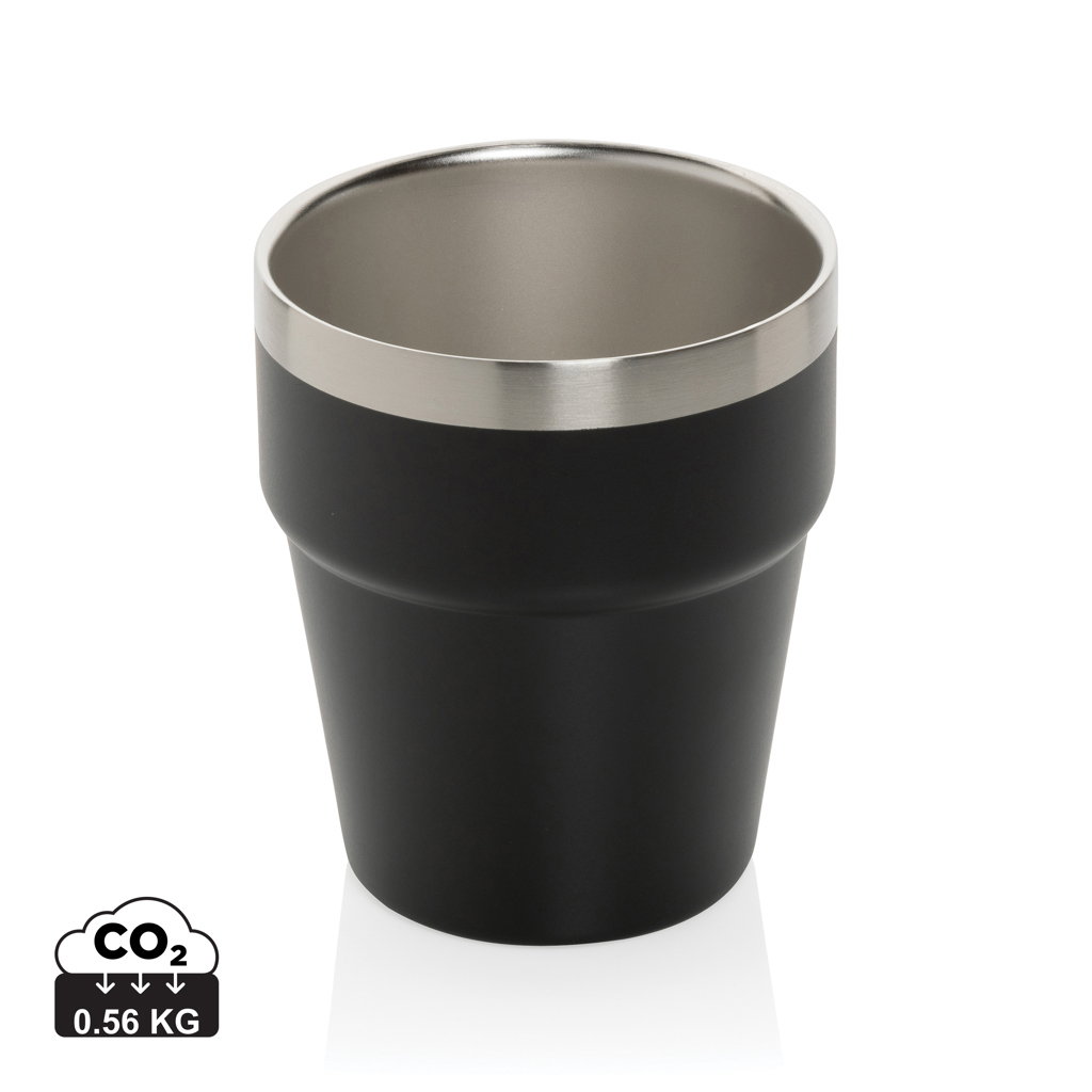 Clark Doppelwandige RCS Kaffeetasse 300 ml aus recyceltem Edelstahl