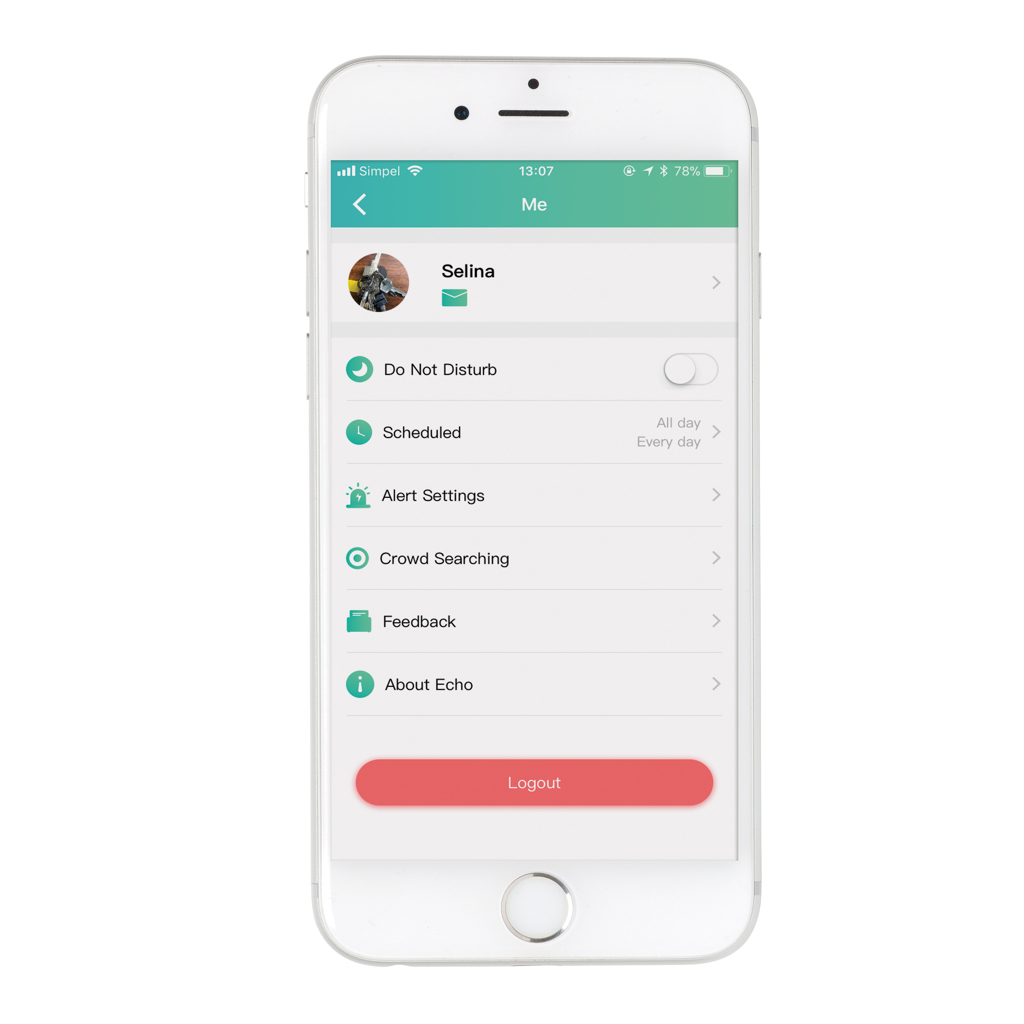 Bluetooth Schlüssel-Tracker mit App, Wechselbatterie – weiß