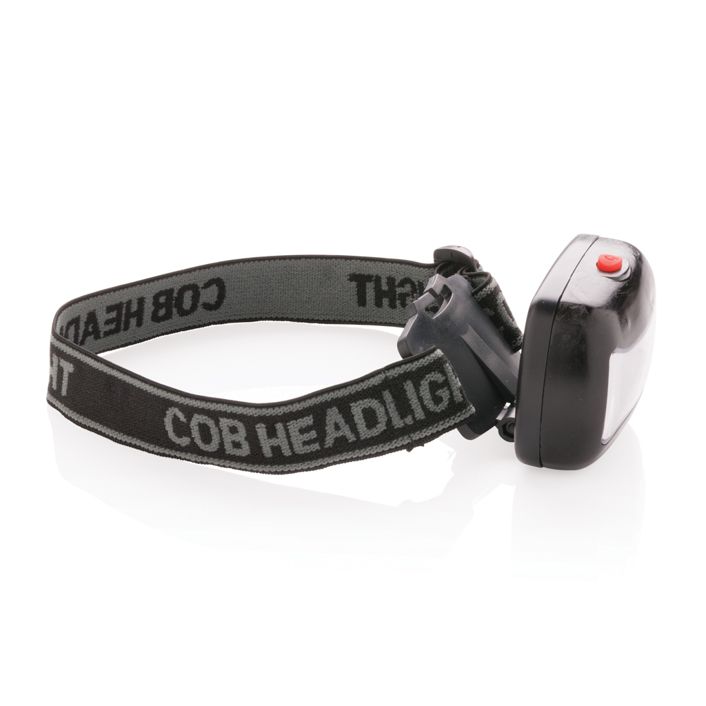 XD Collection COB Kopflampe mit verstellbarem Kopfband, bedruckbar