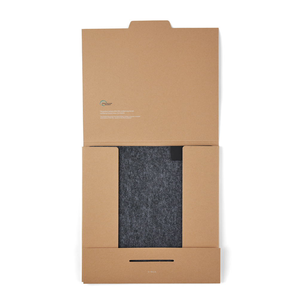 VINGA Albon Mélange Mauspad aus recyceltem Filz – Ideales Event-Geschenk mit Logo
