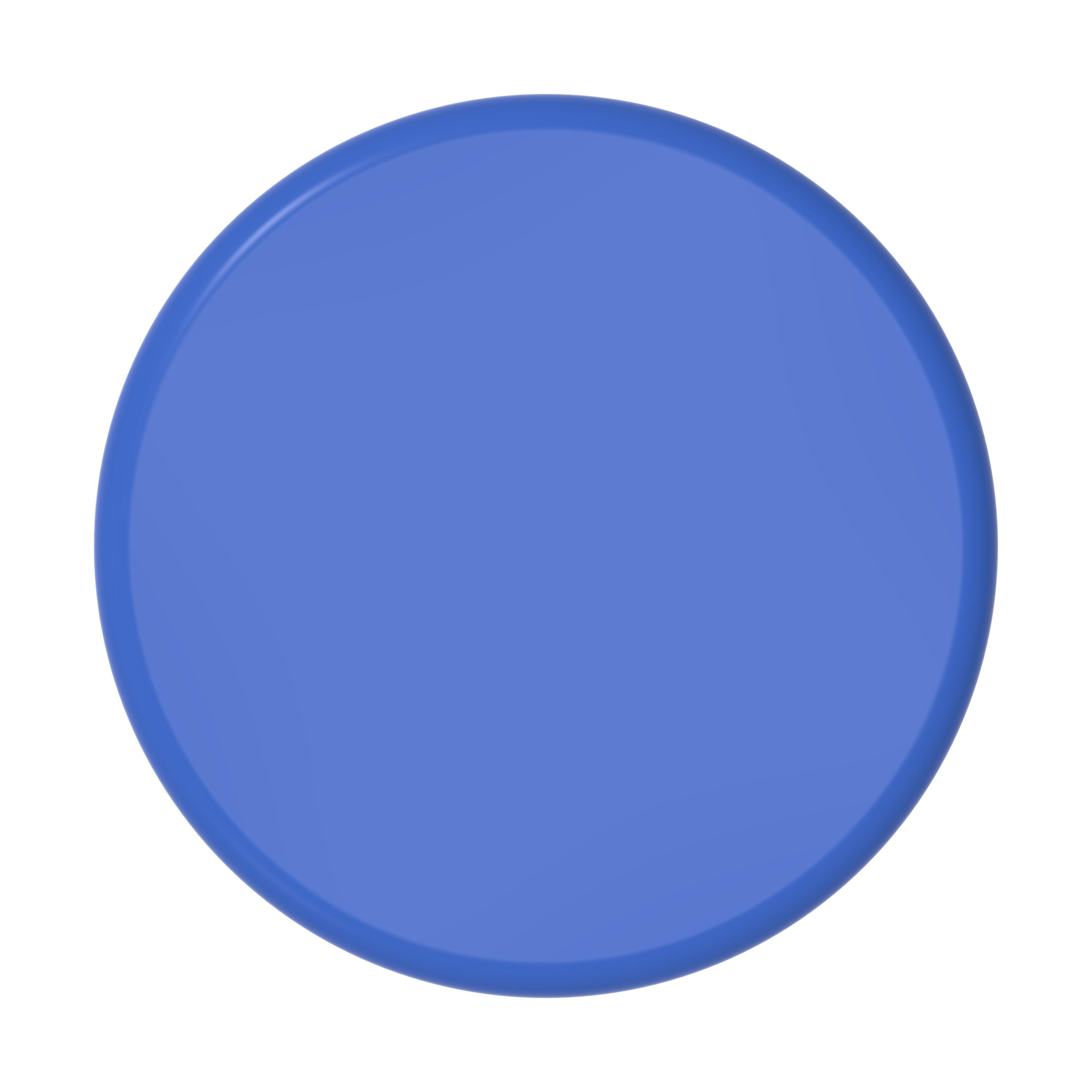 Magnet "Rund" – TopView_Blau Magnet "Rund"